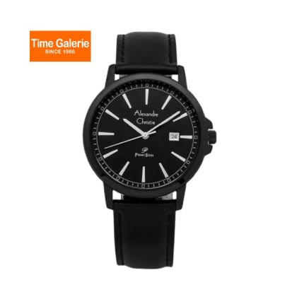 Alexandre Christie ALCW1014MDLIPDG Black Dial Leather Strap Men Watch Alexandre Christie ALCW1014MDLIPDG Black Dial Leather Strap Men Watch