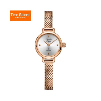 Alexandre Christie ALCW2B35LHBRGSL Sapphire Glass Mesh Band Women Watch Alexandre Christie ALCW2B35LHBRGSL Sapphire Glass Mesh Band Women Watch