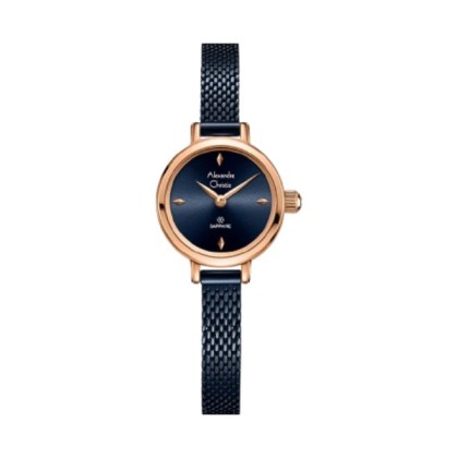 Alexandre Christie ALCW2B35LHBURBU Sapphire Glass Mesh Band Women Watch Alexandre Christie ALCW2B35LHBURBU Sapphire Glass Mesh Band Women Watch
