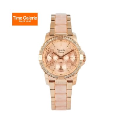 Alexandre Christie ALCW6141BFBRGLNPN2 Rose Gold Dial Dual Tone Stainless Steel Women Watch Alexandre Christie ALCW6141BFBRGLNPN2 Rose Gold Dial Dual Tone Stainless Steel Women Watch