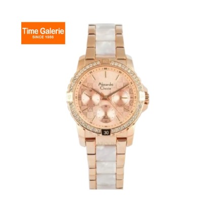 Alexandre Christie ALCW6141BFBRGLNSL2 Rose Gold Dial Dual Tone Stainless Steel Women Watch Alexandre Christie ALCW6141BFBRGLNSL2 Rose Gold Dial Dual Tone Stainless Steel Women Watch