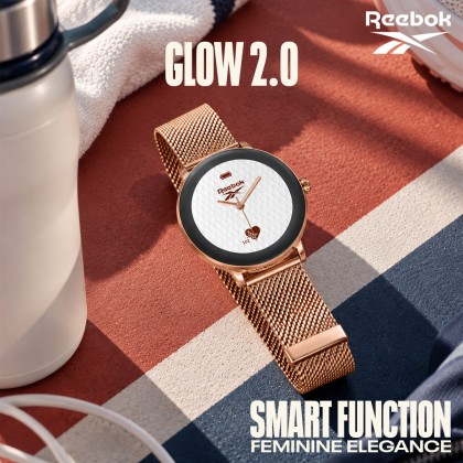 Reebok Glow RV-GL2-L0-A3S3-BB Rose Gold Stainless Steel Women Smartwatch