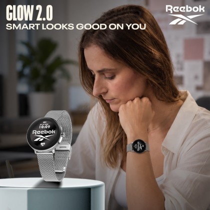Reebok Glow RV-GL2-L0-A1S1-BB Silver Stainless Steel Women Smartwatch