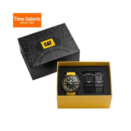 CAT SET-QG-161-27-127 Analog Yellow Silicone Strap Men Watch CAT SET-QG-161-27-127 Analog Yellow Silicone Strap Men Watch