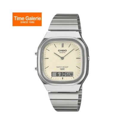 Casio Vintage AQ-240E-7A2 Adjustable Clasp Stainless Steel Unisex Watch