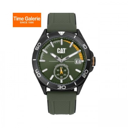 CAT DOME QD-151-20-120 Analog Green Silicone Strap Men Watch