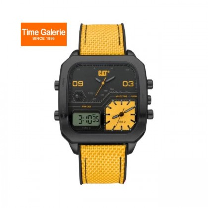 CAT Retro D Multi AS-169-27-177 Yellow Black Nylon Strap Men Watch CAT Retro D Multi AS-169-27-177 Yellow Black Nylon Strap Men Watch