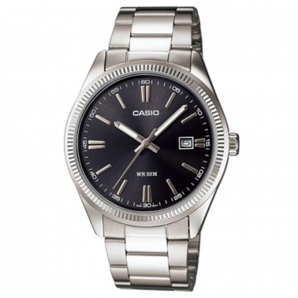 Casio General MTP-1302D-1A1VDF Silver Stainless Steel Band Men Watch Casio General MTP-1302D-1A1VDF Silver Stainless Steel Band Men Watch