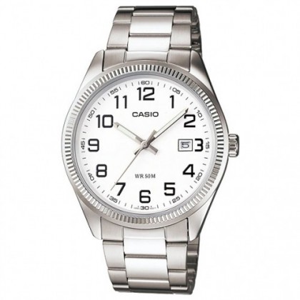 Casio General MTP-1302D-7BVDF Silver Stainless Steel Band Men Watch Casio General MTP-1302D-7BVDF Silver Stainless Steel Band Men Watch