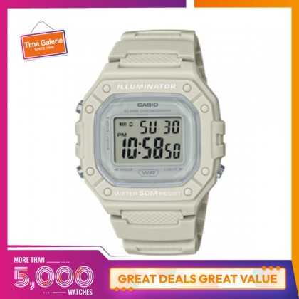 CASIO GENERAL W-218HC-8AVDF White Strap Digital Watch