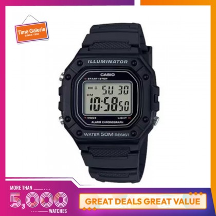 CASIO GENERAL W-218H-1AVDF Black Strap Digital Watch CASIO GENERAL W-218H-1AVDF Black Strap Digital Watch