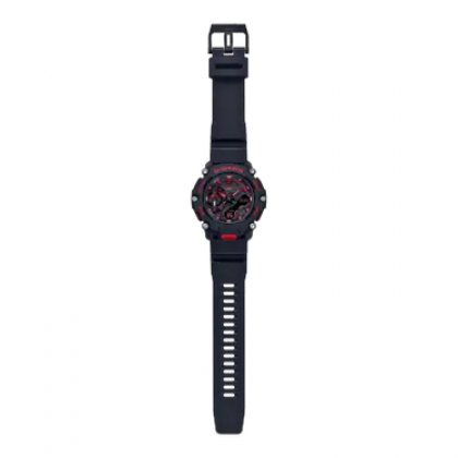 Casio G-Shock Ignite Red Series GA-2200BNR-1A Black Resin Band Men Sports Watch