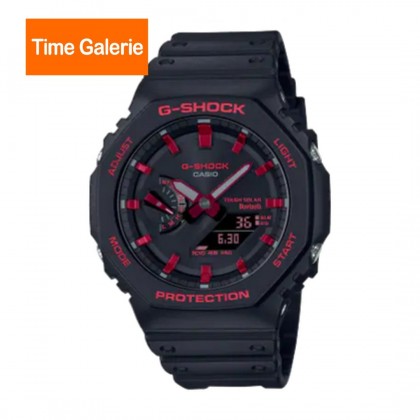 Casio G-Shock Ignite Red Series GA-B2100BNR-1A Black Resin Band Men Sports Watch Casio G-Shock Ignite Red Series GA-B2100BNR-1A Black Resin Band Men Sports Watch