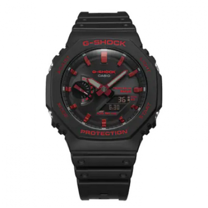Casio G-Shock Ignite Red Series GA-B2100BNR-1A Black Resin Band Men Sports Watch Casio G-Shock Ignite Red Series GA-B2100BNR-1A Black Resin Band Men Sports Watch