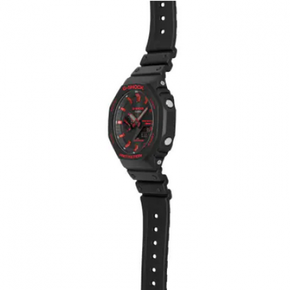 Casio G-Shock Ignite Red Series GA-B2100BNR-1A Black Resin Band Men Sports Watch Casio G-Shock Ignite Red Series GA-B2100BNR-1A Black Resin Band Men Sports Watch