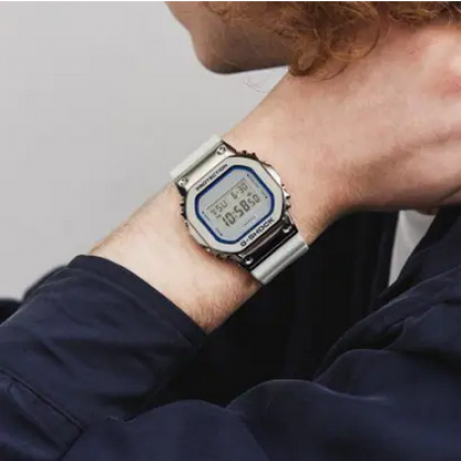 Casio G-Shock GM-5600LC-7 White Resin Band Men Sports Watch