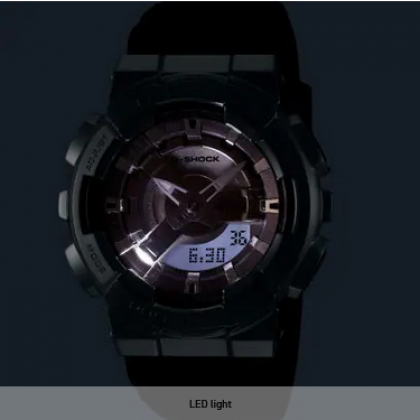 Casio G-Shock Women GM-S110-1A Black Resin Band Sports Watch