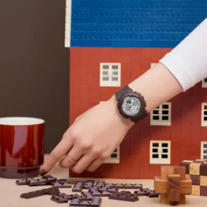 Casio Baby-G Sweets Collection Chocolate BA-130SW-5A Dark Brown Resin Band Women Sports Watch Casio Baby-G Sweets Collection Chocolate BA-130SW-5A Dark Brown Resin Band Women Sports Watch
