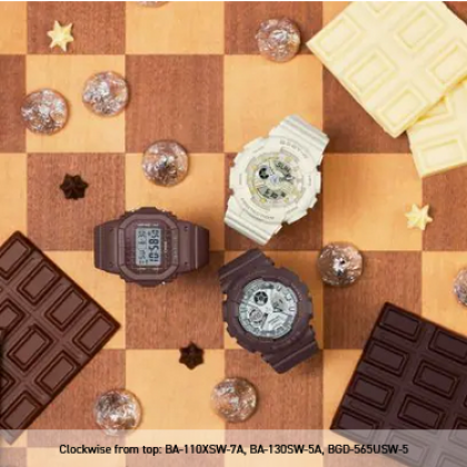 Casio Baby-G Sweets Collection Chocolate BGD-565USW-5 Dark Brown Resin Band Women Sports Watch
