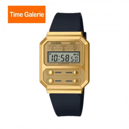 Casio Vintage A100WEFG-9A Black Resin Band Men Watch / Women Watch