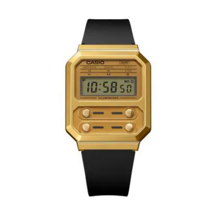 Casio Vintage A100WEFG-9A Black Resin Band Men Watch / Women Watch