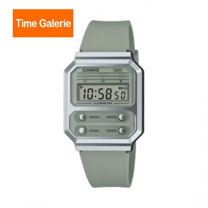 Casio Vintage A100WEF-3A Dark Grey Resin Band Men Watch / Women Watch