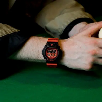 Casio G-Shock Time Distortion Series DW-6900TD-4 Fluorescent Red Resin Band Men Sport Watch Casio G-Shock Time Distortion Series DW-6900TD-4 Fluorescent Red Resin Band Men Sport Watch