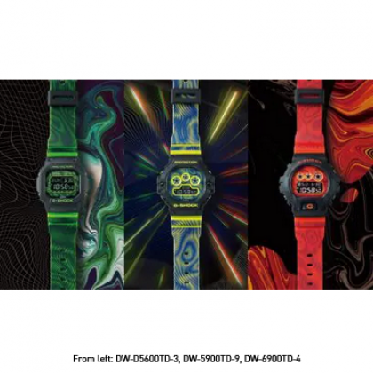 Casio G-Shock Time Distortion Series DW-6900TD-4 Fluorescent Red Resin Band Men Sport Watch Casio G-Shock Time Distortion Series DW-6900TD-4 Fluorescent Red Resin Band Men Sport Watch
