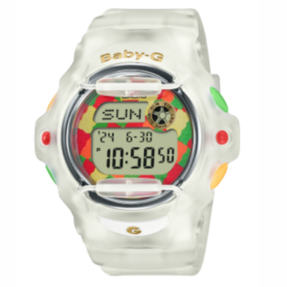 Casio Baby-G x Haribo BG-169HRB-7 White Semi Transparent Resin Band Women Sports Watch