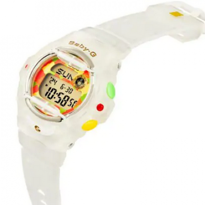 Casio Baby-G x Haribo BG-169HRB-7 White Semi Transparent Resin Band Women Sports Watch
