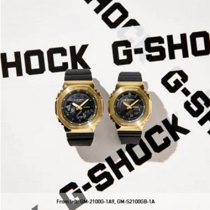 Casio G-Shock Black x Gold Series GM-2100G-1A9 Black Resin Band Men Sports Watch Casio G-Shock Black x Gold Series GM-2100G-1A9 Black Resin Band Men Sports Watch