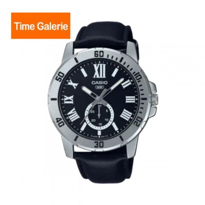 Casio General MTP-VD200L-1B Black Leather Band Men Watch Casio General MTP-VD200L-1B Black Leather Band Men Watch