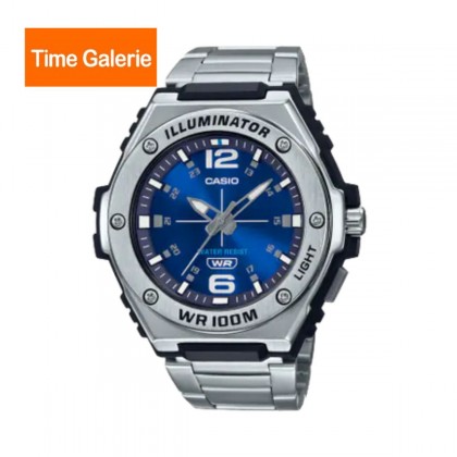 Casio General MWA-100HD-2AV Silver Stainless Steel Band Men Watch