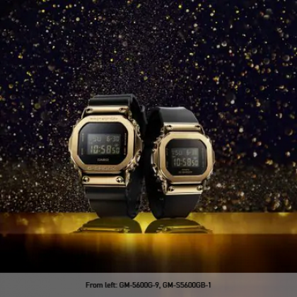 Casio G-Shock Black x Gold Series GM-5600G-9 Black Resin Band Men Sports Watch Casio G-Shock Black x Gold Series GM-5600G-9 Black Resin Band Men Sports Watch