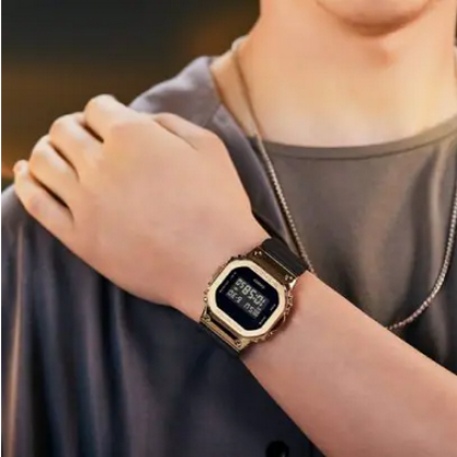 Casio G-Shock Black x Gold Series GM-5600G-9 Black Resin Band Men Sports Watch Casio G-Shock Black x Gold Series GM-5600G-9 Black Resin Band Men Sports Watch