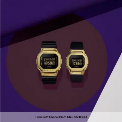 Casio G-Shock Black x Gold Series GM-5600G-9 Black Resin Band Men Sports Watch Casio G-Shock Black x Gold Series GM-5600G-9 Black Resin Band Men Sports Watch