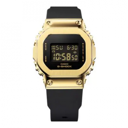 Casio G-Shock Women Black x Gold Series GM-S5600GB-1 Black Resin Band Sports Watch