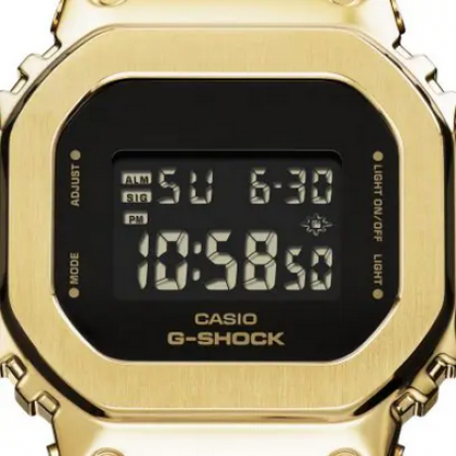Casio G-Shock Women Black x Gold Series GM-S5600GB-1 Black Resin Band Sports Watch