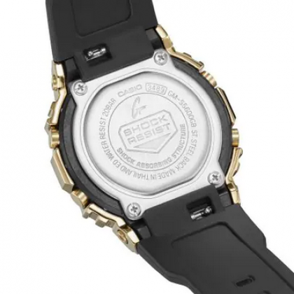 Casio G-Shock Women Black x Gold Series GM-S5600GB-1 Black Resin Band Sports Watch