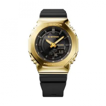 Casio G-Shock Women Black x Gold Series GM-S2100GB-1A Black Resin Band Sports Watch