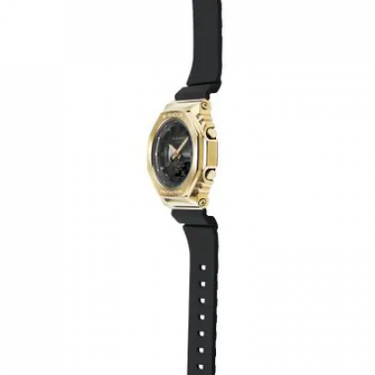 Casio G-Shock Women Black x Gold Series GM-S2100GB-1A Black Resin Band Sports Watch