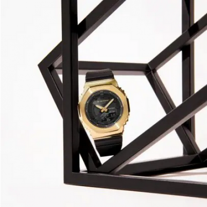 Casio G-Shock Women Black x Gold Series GM-S2100GB-1A Black Resin Band Sports Watch