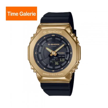 Casio G-Shock Women Black x Gold Series GM-S2100GB-1A Black Resin Band Sports Watch