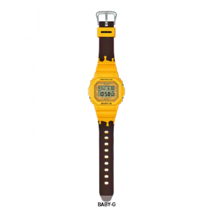 Casio G-Shock x Baby-G SLV-22B-9 Yellow And Brown Resin Band Couple Set Pair Watch Casio G-Shock x Baby-G SLV-22B-9 Yellow And Brown Resin Band Couple Set Pair Watch