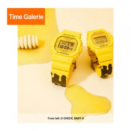 Casio G-Shock x Baby-G SLV-22B-9 Yellow And Brown Resin Band Couple Set Pair Watch Casio G-Shock x Baby-G SLV-22B-9 Yellow And Brown Resin Band Couple Set Pair Watch
