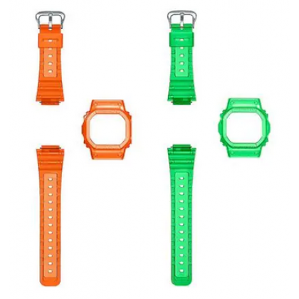 Casio G-Shock DWE-5600KS-7 Transparent Resin Band Men Sports Watch