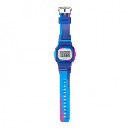 Casio G-Shock Overprint DWE-5600PR-2 Blue Resin Band Men Sports Watch