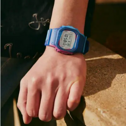 Casio G-Shock Overprint DWE-5600PR-2 Blue Resin Band Men Sports Watch Casio G-Shock Overprint DWE-5600PR-2 Blue Resin Band Men Sports Watch