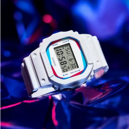Casio G-Shock Overprint DWE-5600PR-2 Blue Resin Band Men Sports Watch Casio G-Shock Overprint DWE-5600PR-2 Blue Resin Band Men Sports Watch