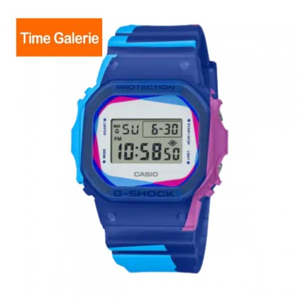 Casio G-Shock Overprint DWE-5600PR-2 Blue Resin Band Men Sports Watch Casio G-Shock Overprint DWE-5600PR-2 Blue Resin Band Men Sports Watch